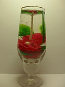 Жемчужина на цветке. Размер 14*4,5 см. Объём 200 мл